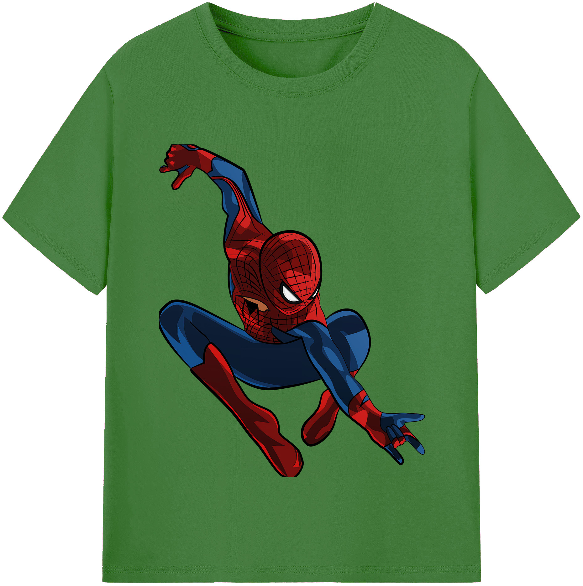 （画像用） Spider Man スパイダーマン レディースカジュアルプリントTシャツ（綿100％）